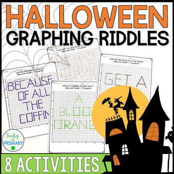 Preview of Halloween Graphing Activity for 5th 6th Grades | Plotting Points Coordinate Grid