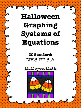 Preview of Halloween Graphing Systems of Equations Coloring Activity