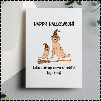 Preview of Halloween Greeting Card Halloween Craft Halloween Activity Halloween Worksheet