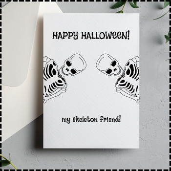 Preview of Halloween Greeting Card Halloween Craft Halloween Activity Halloween Worksheet