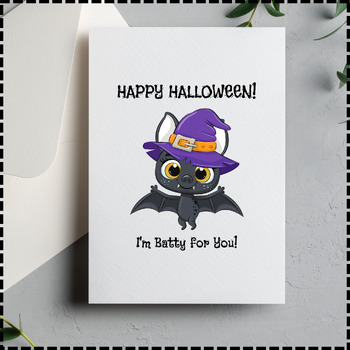 Preview of Halloween Greeting Card Halloween Craft Halloween Activity Halloween Worksheet