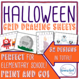 Halloween Grid Drawing Set - Elementary and Homeschool