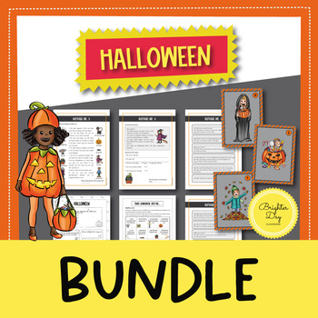Preview of Halloween Growing Bundle for the German classroom