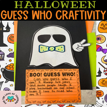 Preview of Halloween Guess Who Craftivity | Halloween Writing Craft