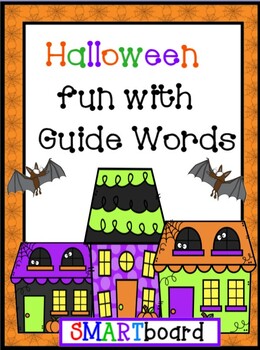 Preview of Halloween Guide Words SMARTBOARD