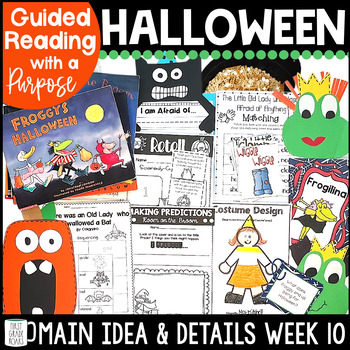 Preview of Halloween Guided Reading with a Purpose Main Idea and Details Book Companions
