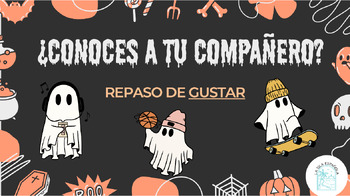 Preview of Halloween Gustar Review Game | Do you know your classmate?