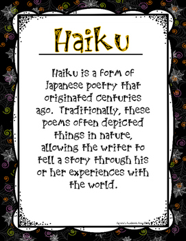 haiku halloween poetry activity writing