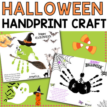 Halloween Handprint Craft Activity- Babies, Toddlers for Fall