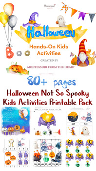 Preview of Halloween Hands-On Kids Activities Pack