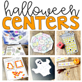 Halloween Math and Literacy Centers Kindergarten | Hallowe