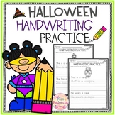 Halloween Handwriting Practice
