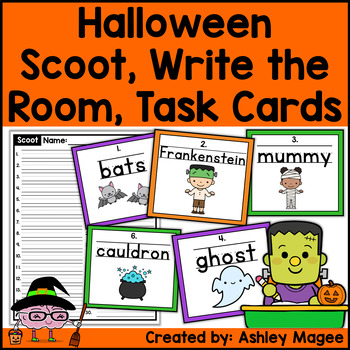 Halloween Handwriting Scoot Or Write The Room By Mrs Magee 