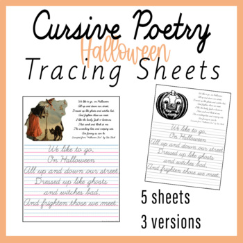 Preview of Halloween Handwriting Sheets