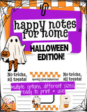 Halloween Happy Notes For Home | Positive Communication | 