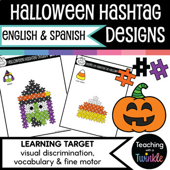 Preview of Halloween Hashtag Block Designs