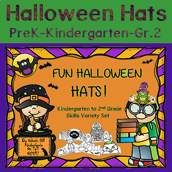 Preview of Halloween Hats - Kindergarten to 2nd Grade