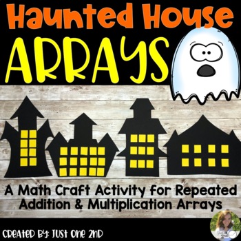 Preview of Halloween Haunted House Arrays Math Craftivity