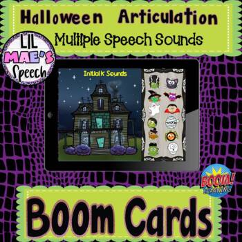 Preview of Halloween Haunted House Articulation Digital Activity (Multiple Speech Sounds)
