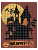 Halloween Haunted House Cross Stitch Pattern Design For th