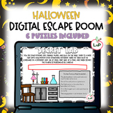 Halloween Haunted House Digital Escape Room for Class Part
