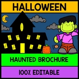 Halloween Haunted House Tour Brochure {100% Editable} {Rea