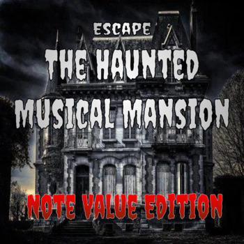 Preview of Halloween Haunted House Virtual Music Escape Room- Note Value Game