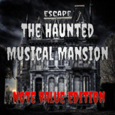 Halloween Haunted House Virtual Music Escape Room- Note Va