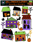 Halloween Haunted Houses Clip Art