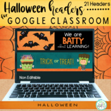 Halloween Headers for Google Classroom™
