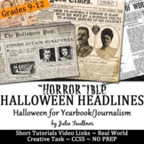 Halloween Headline Writing Practice for Yearbook/Journalis