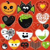 Halloween Heart Clipart - CL1821