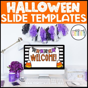 Preview of Halloween Holiday Google Slides Template | Distance Learning