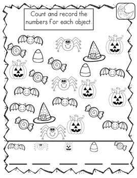 halloween homework kindergarten