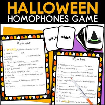 Preview of Halloween Homophone Activity