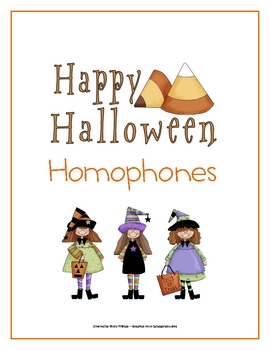 Preview of Homophones Game: Halloween