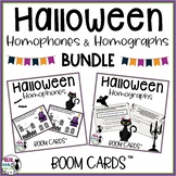Halloween Homophones, Homographs, and Homonyms Boom Cards Bundle