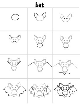 Halloween How-to-Draw Characters by ROSSCO | TPT