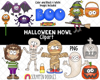 Halloween Howl by Scrappin Doodles | Teachers Pay Teachers