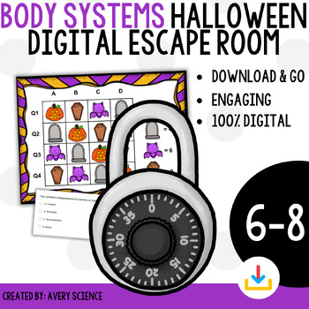 Preview of Halloween Human Body Systems Digital Escape Room