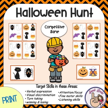Halloween Hunt (Verbal Expression, Visual Discrim, Matching) by Speech ...