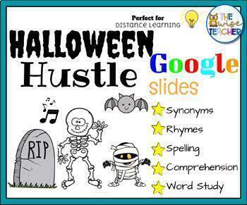 Preview of Halloween Hustle by Charlotte Gunnufson Reading Comprehension Digital Resources