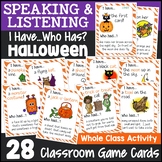 Halloween I Have, Who Has Game Activity | Reading, Vocabul