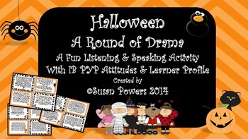 Preview of Halloween IB PYP Drama Circle ELA Activity