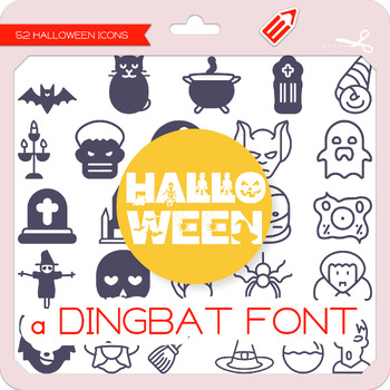 Preview of Halloween Icons Dingbat Font - W Λ D L Ξ N