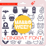 Halloween Icons Dingbat Font - W Λ D L Ξ N