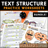 Halloween - Identify Text Structure Worksheets w/ Graphic 