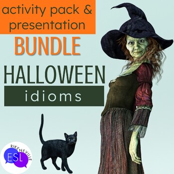 Preview of Halloween Idioms BUNDLE for Adult ESL