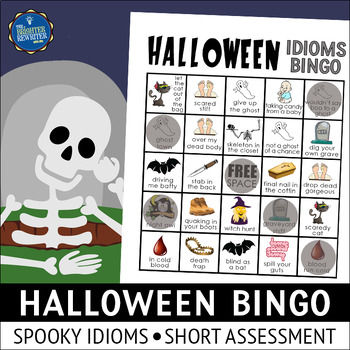 Preview of Halloween Idioms Bingo Game