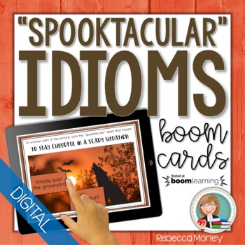 Preview of Halloween Idioms Boom Cards